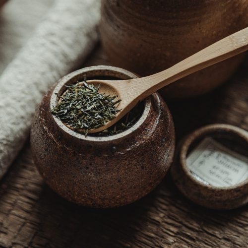 tea, tea leaf, tea jar, spoon, wooden spoon, jar, teatime, pottery, ceremony, tableware, ceramic, closeup, sencha, shincha, japan, japanese tea, kabusecha, tea, tea, tea, tea, tea